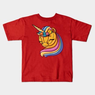 Unicorn Pumpkin Halloween for Girls Boys and Kid Kids T-Shirt